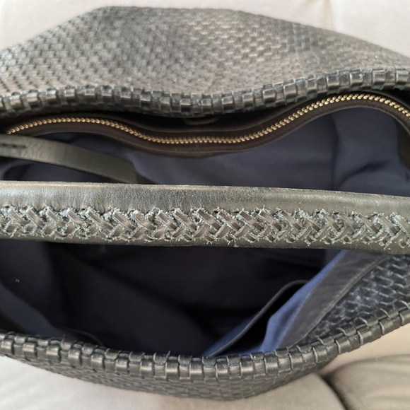 Cole Haan Bethany Weave Single Strap Hobo Navy - Picture 4 of 12